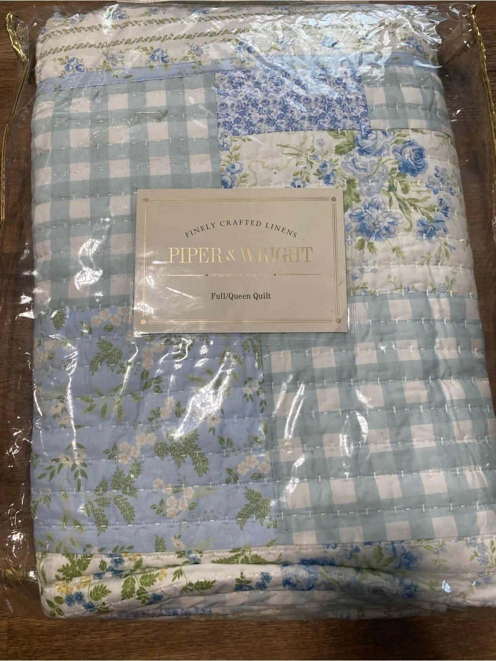 Piper & Wright Karalena Cotton Quilt, Full/Queen 90x90in